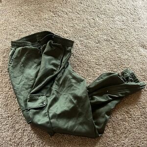 cargo silk pants